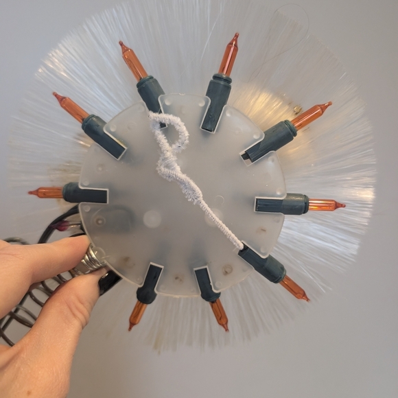 Gold and White Angel Tree Topper - Picture 8 of 9